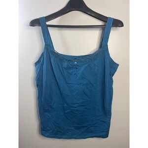 Avenue Women's Tank Top Size 18/20 Teal